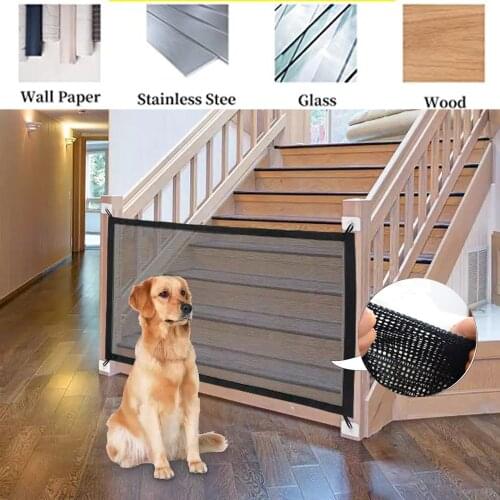 Dog Accessories Dogs Gate Portable Folding Breathable Playpen Dog Gate Pet Separation Guard Isolated Safety Fences Pet Supplies