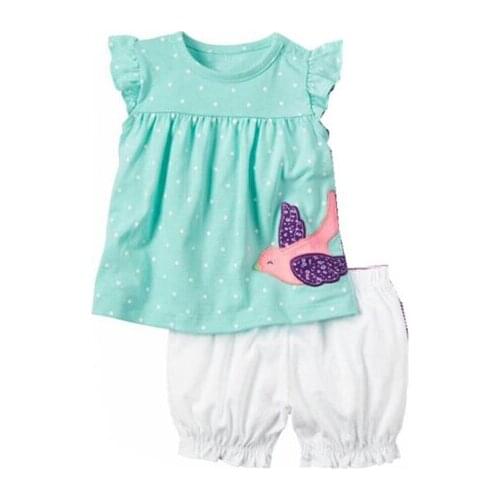 Baby Girl Dress+PP Pants with Big Bow 2020 New Cotton Baby Girl Clothing Set Summer Polka Dot Baby Girl Clothes Set