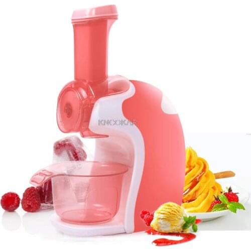 Portable Icecream Makers Automatic Machine For Home Mini Electric Kitchen Ice Cream Maker Kids DIY Fruit Frozen Machin D134