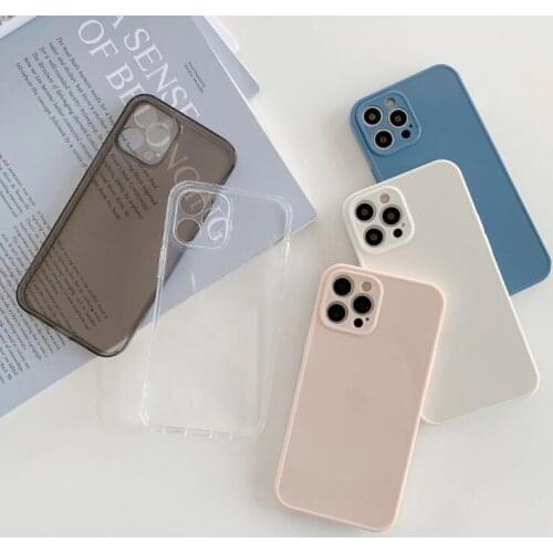 Gimfun Candy Shockproof Silicone Phone Case for iPhone 13 11 12 Pro Max Xs Max Xr 7 8plus Transparent Soft Tpu Back Cover Cases