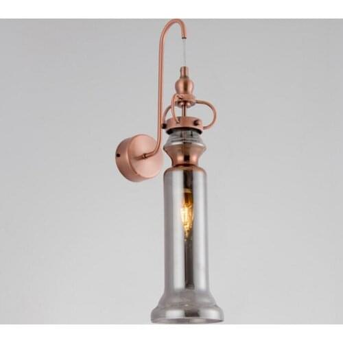 Modern minimalist fashion hallway hallway entrance wall lamp Scandinavian designer bedroom bedside glass vase wall lamp led lamp