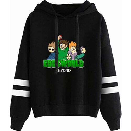 2021 New Eddsworld Hoodies Japan Anime Funny Cute Thick Hoody Harajuku Autumn Winter parallel bars Sweatshirt Pullover Clothes