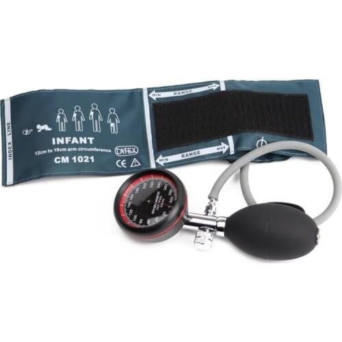 Infant Medical Blood Pressure Monitor BP Upper Cuff Tonometer Arm Aneroid Sphygmomanometer with Manual Pressure Gauge Meter