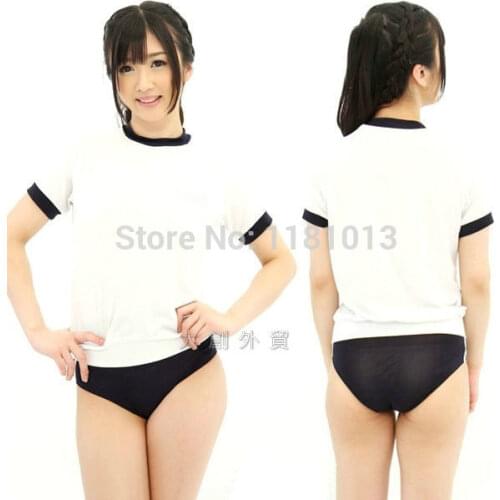 Japanese schoolgirl cosplay uniforms sexy Sportswear slightly transparent high elastic super cute lolita sexy anime Cosplay