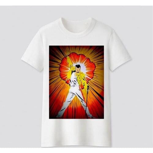 Summer Women T-Shirt Queens lead singer Print Short Sleeve Tshirt Harajuku Vintage Oversized T-shirts Top Female Tee