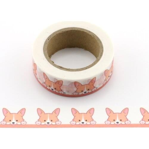 1pc cute pick rabbit animal Washi Tapes Paper DIY Scrapbooking Adhesive Masking Tapes 10m School Office Supply