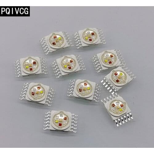 10 pieces / 18W RGBWA UV 6-in-1 led chip par lights led Lamp beads 18w 6 color led light source