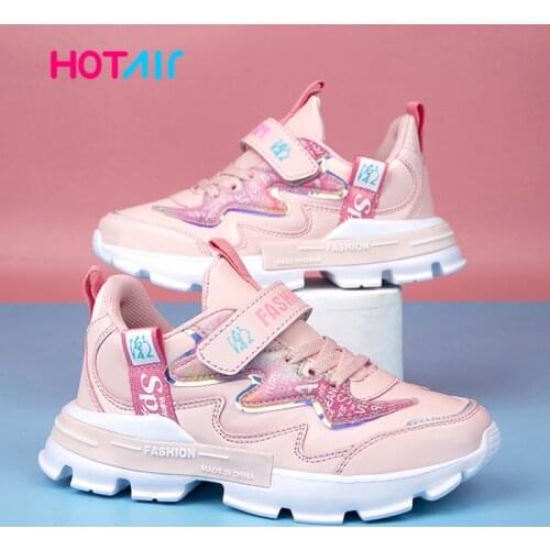 2020 Spring Kids Sport Shoes For Girls Sneakers Students Breathable Mesh Children Shoes Girls Pink Sneakers Light Shoes