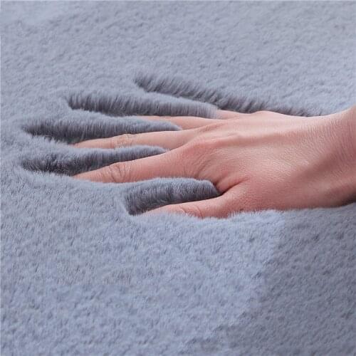 Large Super Soft Carpets Kids Room Plush Shaggy Bedroom Bedside Carpet Faux Fur Rabbit Hair Rug for Living Room Home Decor Rugs