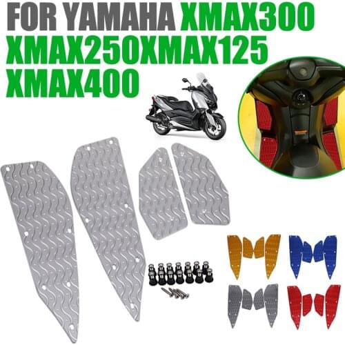 For Yamaha X MAX XMAX300 XMAX250 XMAX 300 250 125 400 Motorcycle CNC Foot Rests Step Footrest Footpads Pedals Plate
