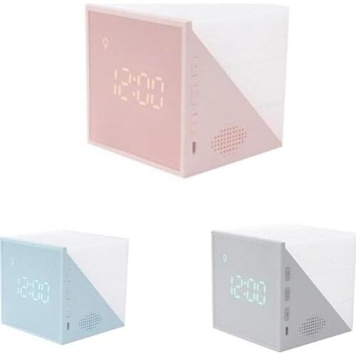 FQYL Sleep Training Wake- Up Alarm Clock 5 Colored Night Light/Sunrise Simulation Sounds and Snooze Fashion Desktop Clocks