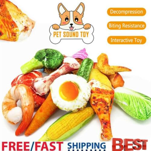 Delicious Vegetables Shapes Interactive Toys Resistant Biting Carrot Cabbage Broccoli Pet Dog Chew Toys Plush Canvas