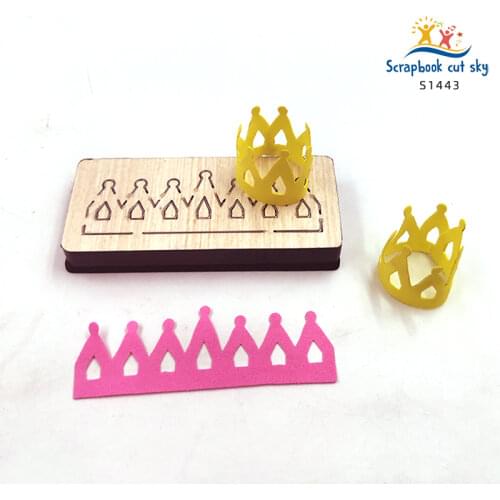 Crown Tiaras DIY S1433 Muyu Wooden Mold Cutting Scrapbook Dies Cutting Suitable For Market General Machines