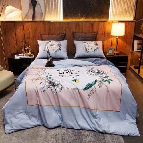 Summer Mat Quilt Ice Mat Blanket 3pcs Summer Ice Silk Mat Machine Washable Air-conditioning Quilt Luxury Quilted Bedspread