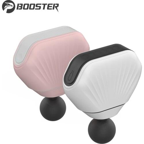 Booster Mini Scallop Massage Gun Muscle Pain Relief Vibrator Massage Machine Fitness Shaping