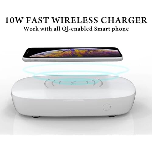 Multifunction Sterilizing Box Smart Phone Wireless Charger UV Sanitizer 10W Charging Ultraviolet Disinfector Safety Hygiene