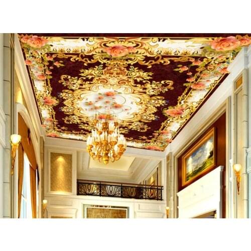 Euporean pattern 3D ceiling photo wallpaper wall mural Meeting room in the living room bedroom 3d wall murals wallpaper