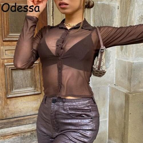 Прозрачные блузки Odessa China At AliExpress
