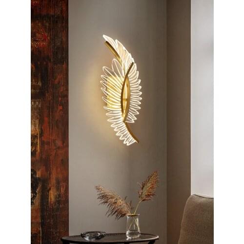 Simple Modern Luxury Bedside LED Wall Lamp Acrylic Indoor Lighting for Living Room Decor Home Bedroom Aisle Background Study