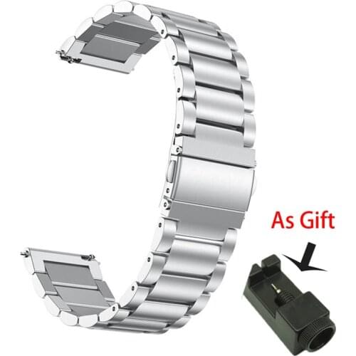 Watch band for Garmin Forerunner 645 245 smart watch accessories stainless steel bracelet strap for Garmin Vivoactive3/vivomove