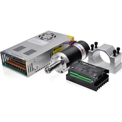 CNC Spindle Brushless 400W DC Spindle Machine 55MM Clamp Stepper Motor Driver Switching Power Supply 13pcs ER11 Colllet Chuck