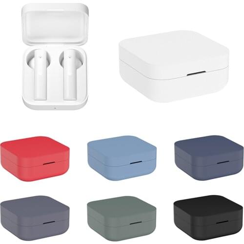 Silicone Earphone Case For Xiaomi Airdots Pro Shockproof Protective Cover For Xiaomi Mi Air TWS Wireless Bluetooth Headset Pouch