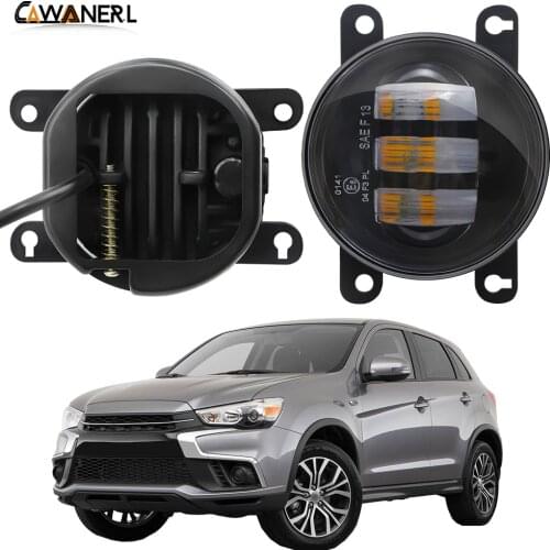 Fog Light Assembly H11 Car Front Bumper LED Fog Light Daytime Running Lamp 12V For Mitsubishi RVR 2013 2014 2015 2016 2017 2018