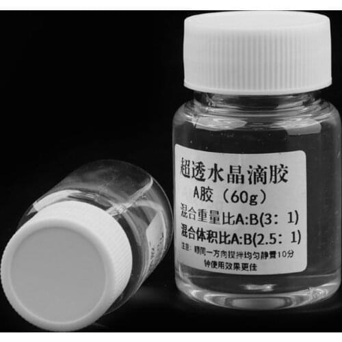 Ultra-transparent AB Crystal Glue Two Component Epoxy Resin Sealant Quick Drying Y5GE