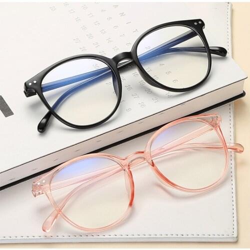 Vintage Transparent Glasses Frame Women Men Anti Blue Light Eyeglasses Frames Clear Lens Myopia Eye Glasses Optical Spectacles