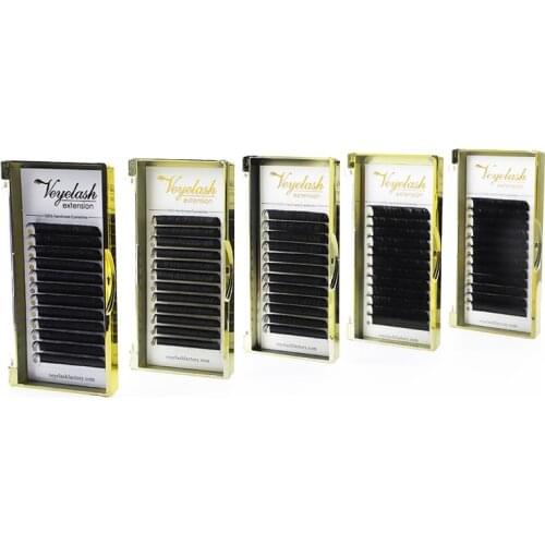 Veyelash Advanced Eyelash Packaging Silk Fiber Individual False Eyelash Extensions Classic Natural Lash Extension