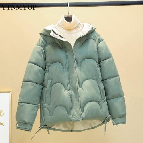 YTNMYOP Women Winter Jacket Parkas New Fashion Slim Hooded Casual Street Warm Autumn Coats Female Students Clothing S-3XL