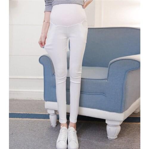2020 Hot Sale Good Quality Cotton Thicken Velvet Maternity Warm Pencil Pants All Match Winter Warm Slim Trousers For Pregnant