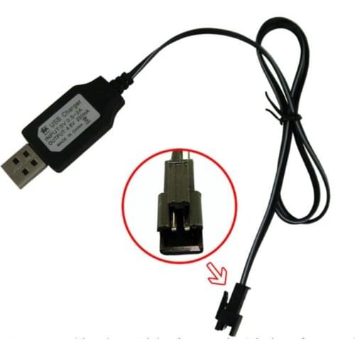 30pcs SM 4.8V 250mA 5V 0.5-2A USB Charger Cable For R/C Model Hobby Spare Parts Accessories Boat Car Helicopter Electric Toys