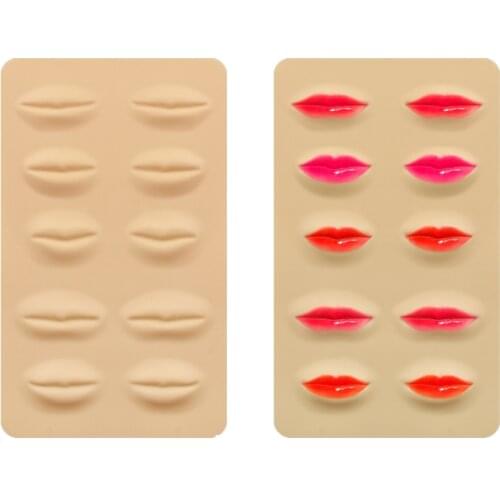 3D Tattoo Practice Skin Silica Sheet for Lip Eye Eyebrow PMU Tattoo Needle Machine Korean Semi Permanent Makeup Kit Microblading