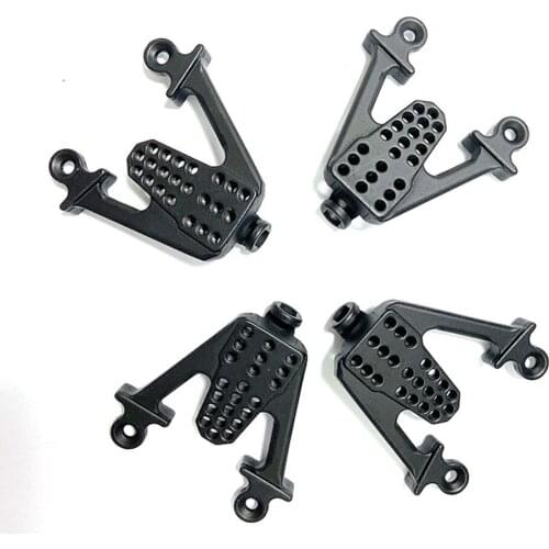 4pcs Metal Front & Rear Shock Mount Adjustable Shock Tower Absorber Plate Sets for Axial SCX10 1 / 10 RC Climbing Car Parts