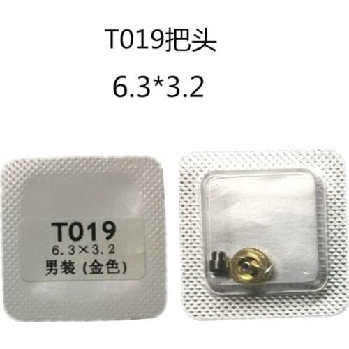 Watch accessories mens wear T019 head all-steel watch parts head crown time button