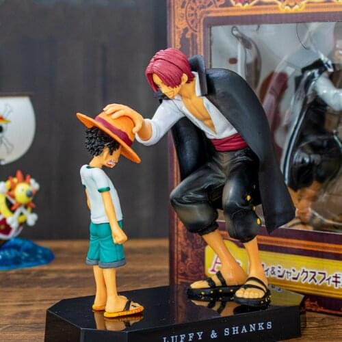 Anime One Piece Four Emperors Shanks Straw Hat Luffy ornaments PVC Action Figure 18cm Doll Collectible Model Figurine Toys Gift