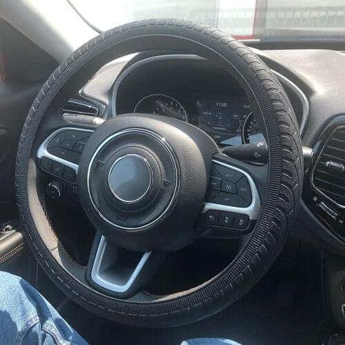 Car Silicone Steering Wheel Cover Auto Steering Wheel Case Car Accessories For Honda Peugeot Kia Hyundai Toyota LADA BMW etc