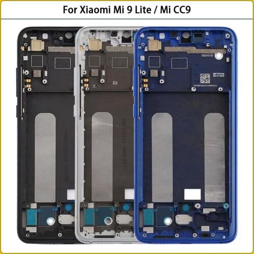 For Xiaomi Mi 9 Lite / Mi CC9 Middle Frame LCD Supporting Plate Housing Frame Front Bezel Mi9 Lite Mid Faceplate Bezel Repair