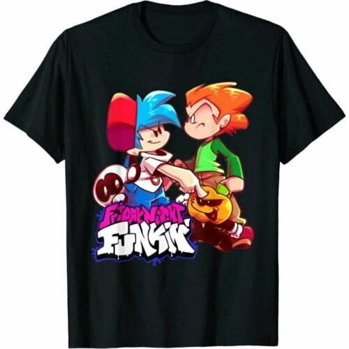 Friday Night Funkin Boyfriend and Pico T-Shirt Full Size S to 5XL - Hot New