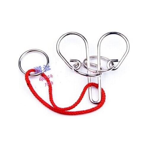 Classic Metal Rope Wire Puzzle Magic IQ Test Brain Teaser Puzzles Game for Adults Kids