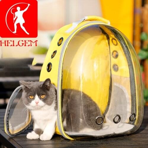 Cat Backpack Transparent Carrier Bag Breathable Pet Small Dog Outdoor Travel Space Backpack Transport