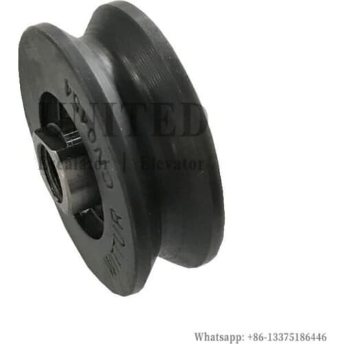Elevator Door Rope Roller CN0454 OD45.5mm W16mm M10