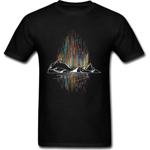 2018 Black T-shirt Light In The End Of World Men Hip Hop T Shirt Short Sleeve Cotton Tshirt Graphic Top Gift Tees Free Shipping