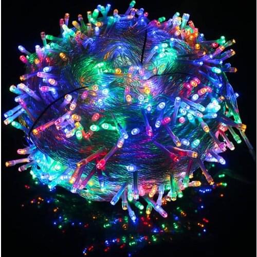 New Christmas Led String Light 10-100M 9 Colors Wedding Party Decoration Garland AC220V Outdoor Garden Waterproof Holiday Lamp