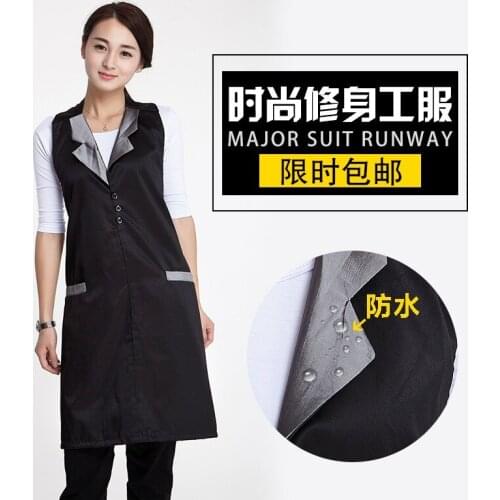 Hairdressing skirt haircut hairdressing salon assistant technician apron nail uniforms waterproof overalls