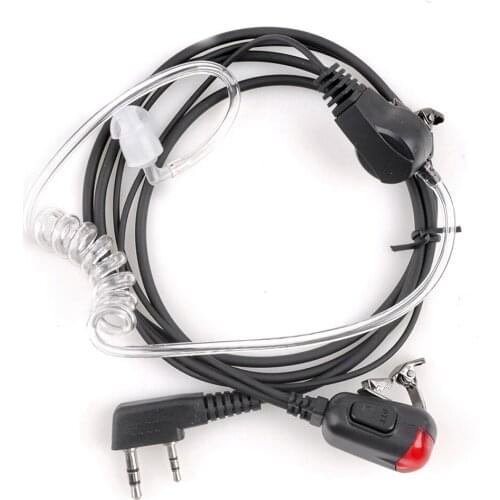 Walkie talkie Earphone air tube with PTT LED light in ear earbuds for baofeng radio BF-888S UV-5R UV-10R Headset K Port Earpiece