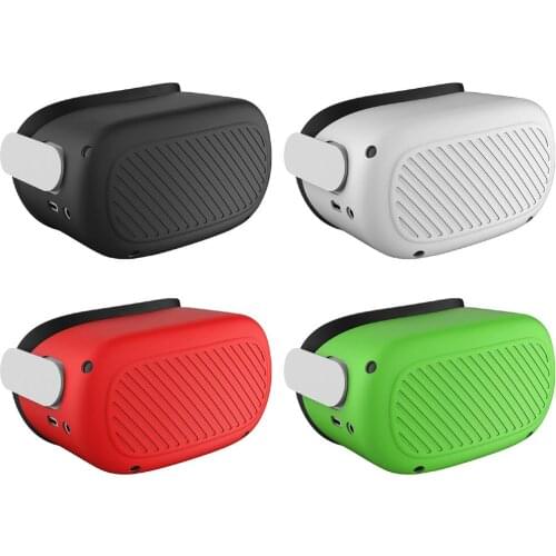 Silicone Protective Cover Shell Case For Oculus Quest 2 VR Headset Head Anti-Scratches Cover For Oculus Quest 2 VR Accessories