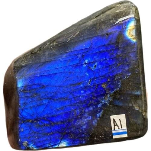 Blue Rings Labradorite Natural Crystal Energy Stone Healing Mineral Specimen Collection