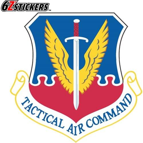 Sixsub 1pcs 35X35CM TACTICAL AIR COMMAND Car Stickers Carton Window Door Vinyl car-styling Motorcycle Decals